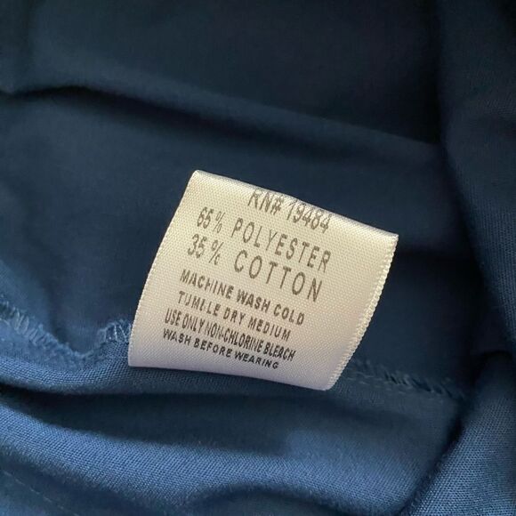 Superior Uniform Blue Scrub Pants 2 Pair Total Pull On Womens Size Small Petite - Picture 8 of 8